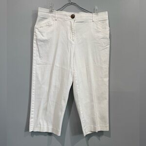 Counterparts White Bermuda Cotton Shorts Size 12